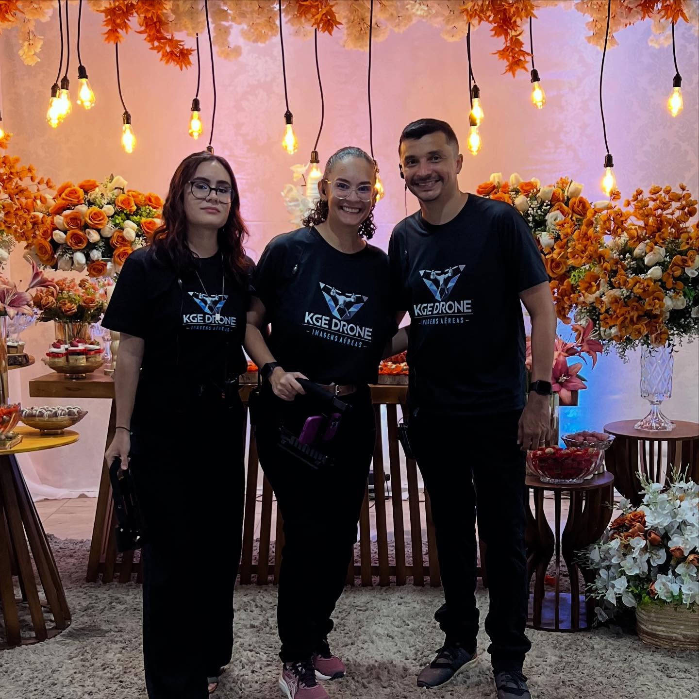 Equipe da KGE Drone durante a cobertura de um evento